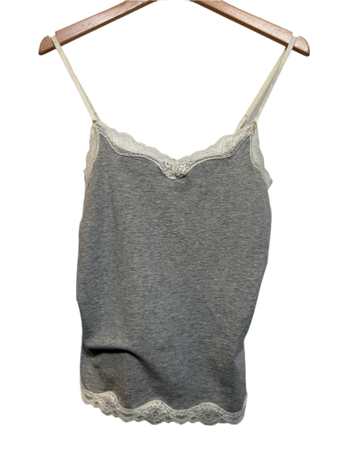 Gilligan & O'malley Women's Grey Lace Top (Size L)