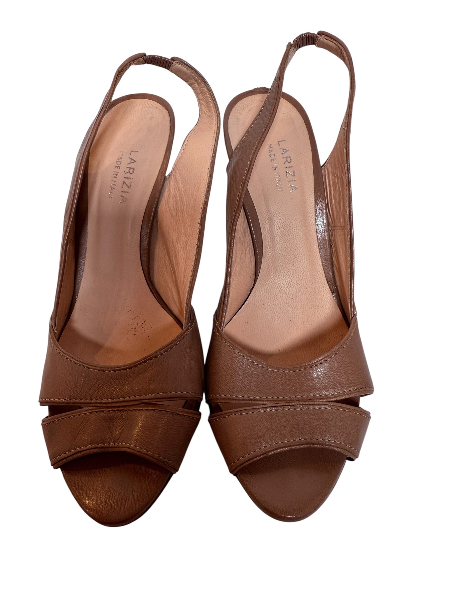 Larizia caramel Leather High Heels (UK 5)