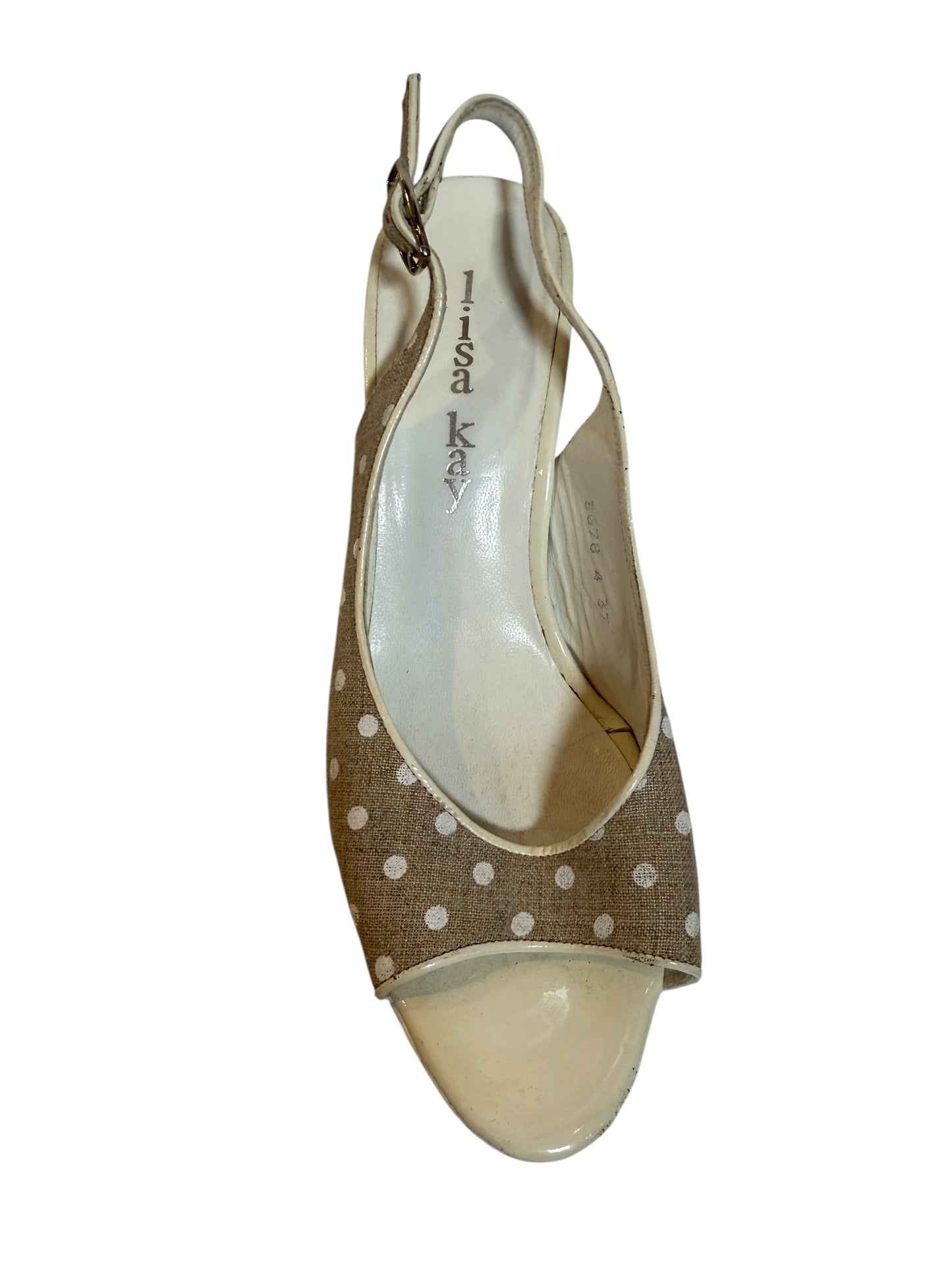 Lisa Kay Polka Dot High Heels (Size 4)