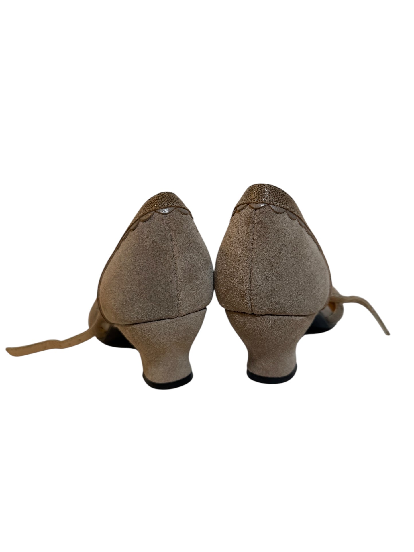 Hotter Suede Low Block Heels (Size 8) EU 41