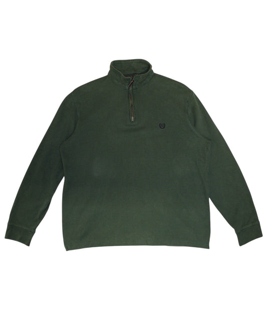 Chaps Ralph Lauren Mens Green Quarter Zip (Size M)