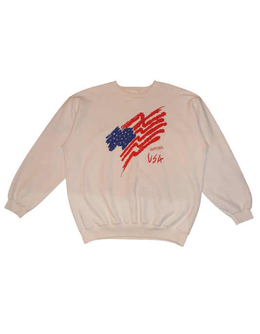Sloppy Joes Mens White USA Sweatshirt (Size XL)