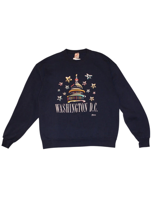 Washington D.C Mens Purple Sweatshirt (Size L)