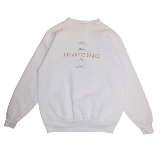 Atlantic Beach Mens White Sweatshirt (Size S)