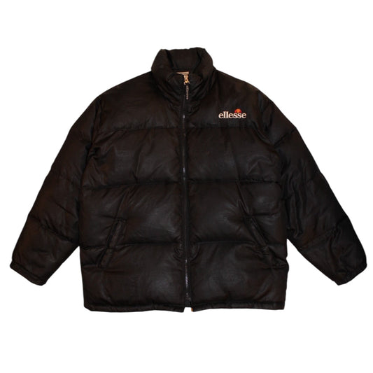 Ellesse Mens Black Puffer Coat (Size M)