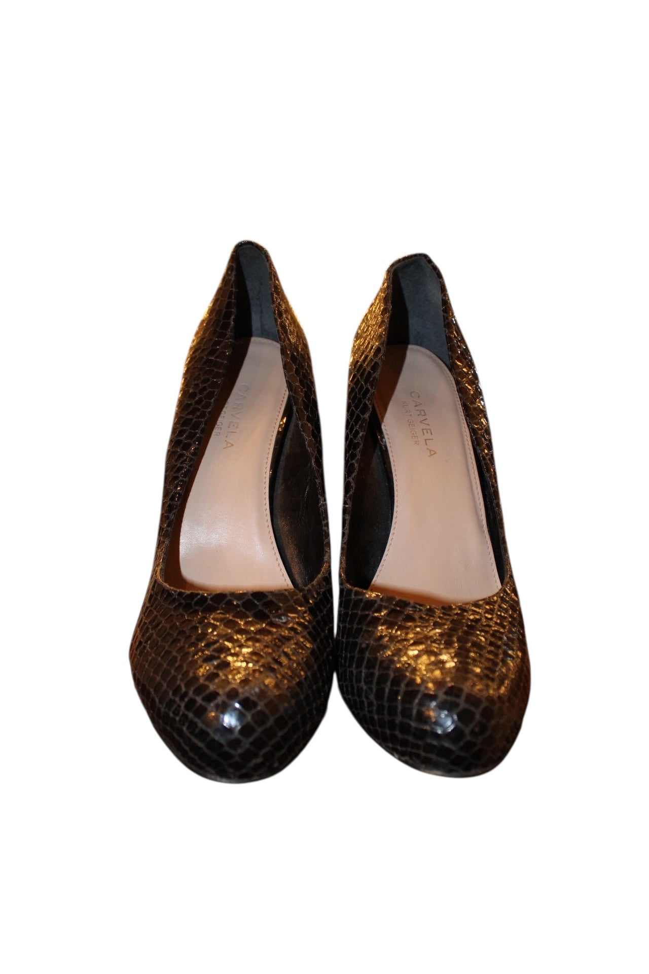 Carvela Kurt Geiger Snakeskin Wedge Heels (UK Size 5)