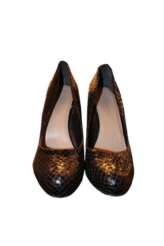 Carvela Kurt Geiger Snakeskin Wedge Heels (UK Size 5)