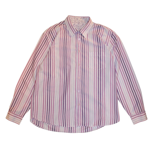Gabicci Mens Striped Shirt (Size L)
