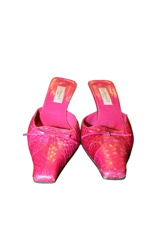L.K.Bennett Snakeskin Leather Heels (UK 5.5)