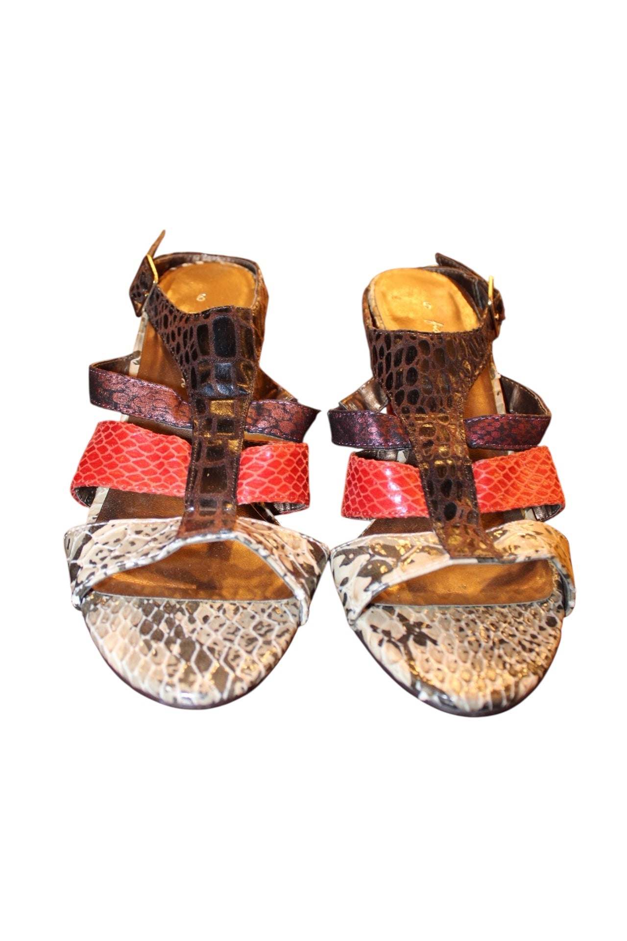 Fiore Collection Snakeskin Patterned Heels (UK Size 5)