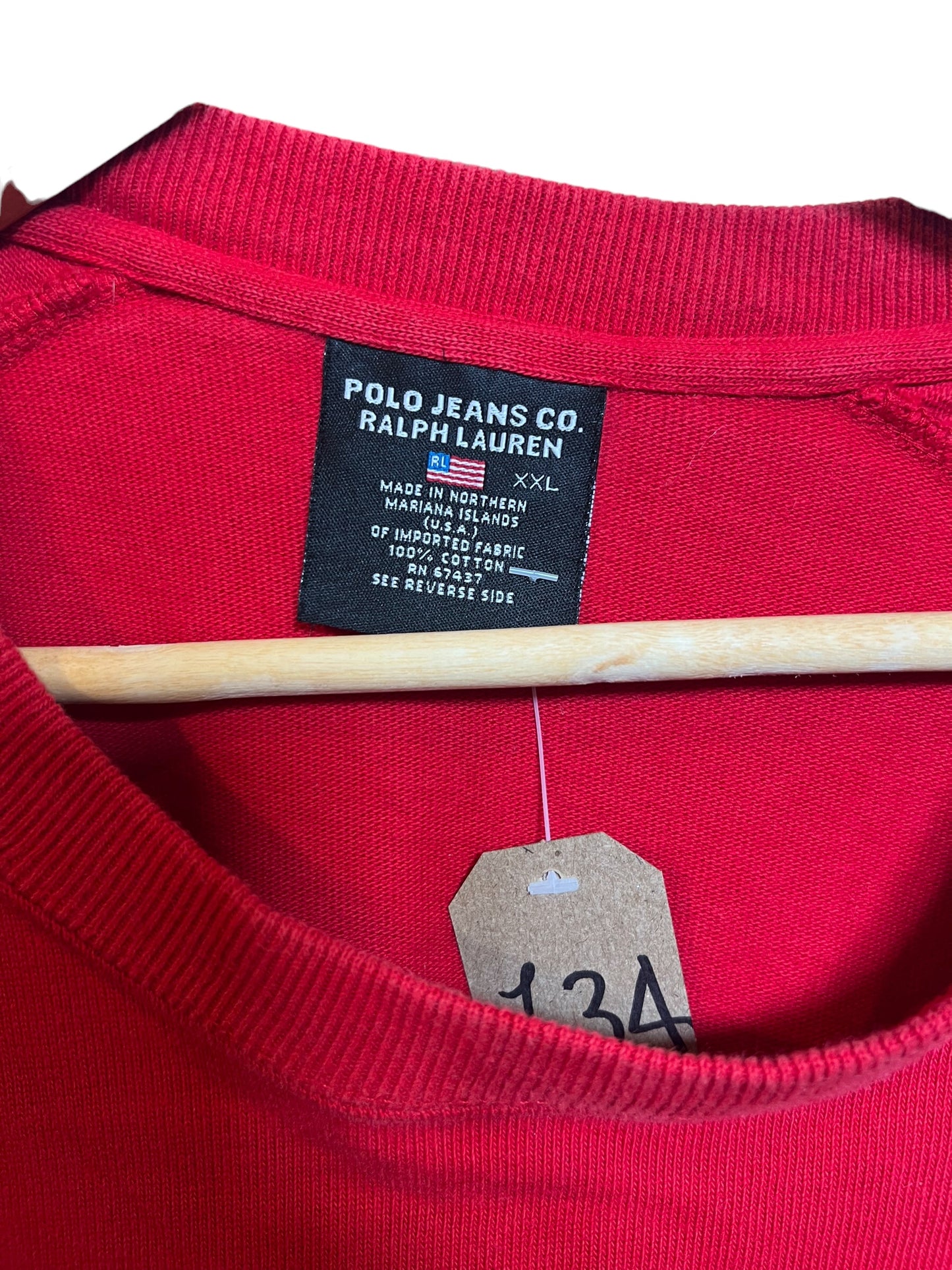 Ralph Lauren Red Sweatshirt (Size XXL)