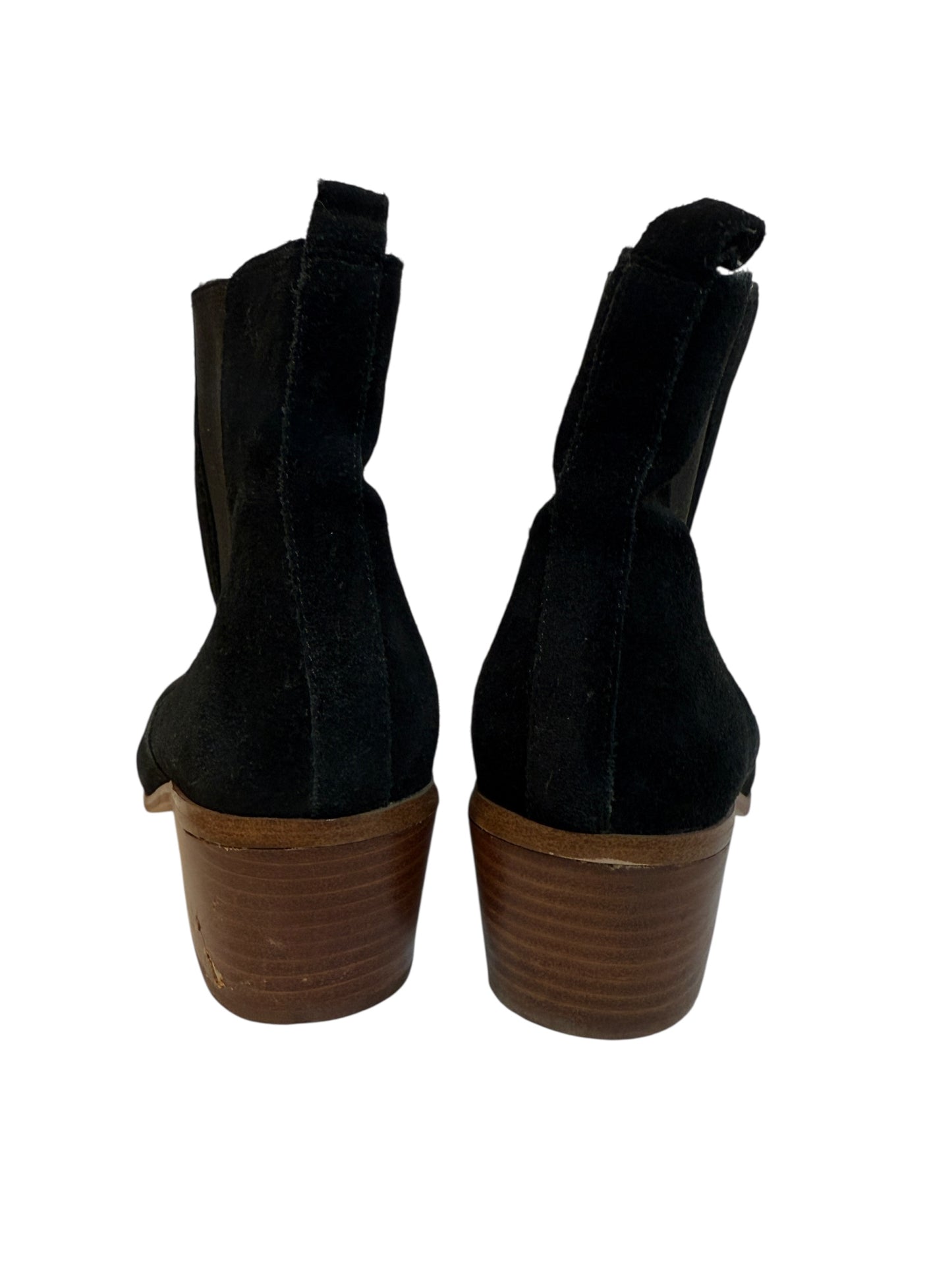 Women's Black Suede Chelsea Boots (Size 6)