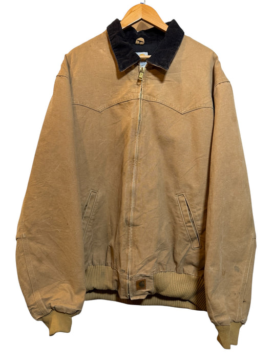 Carhartt Mens Beige Worker Jacket (Size XXL)