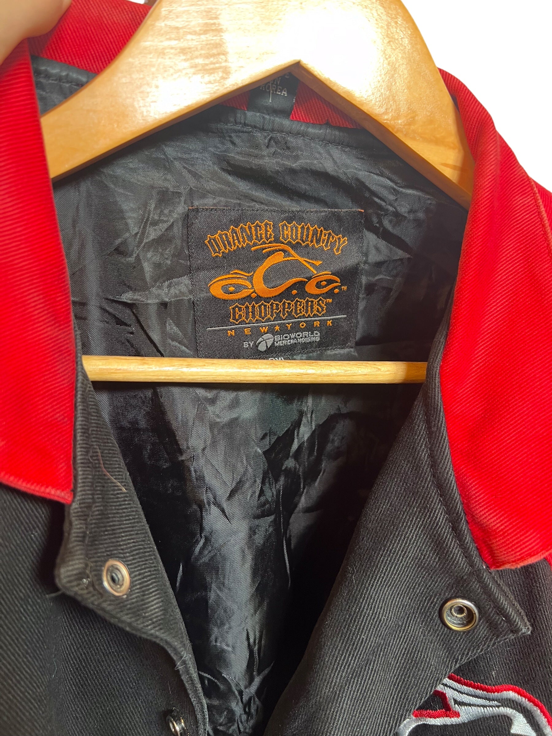 Vintage Orange 2024 County Choppers Leather Jacket Size Medium