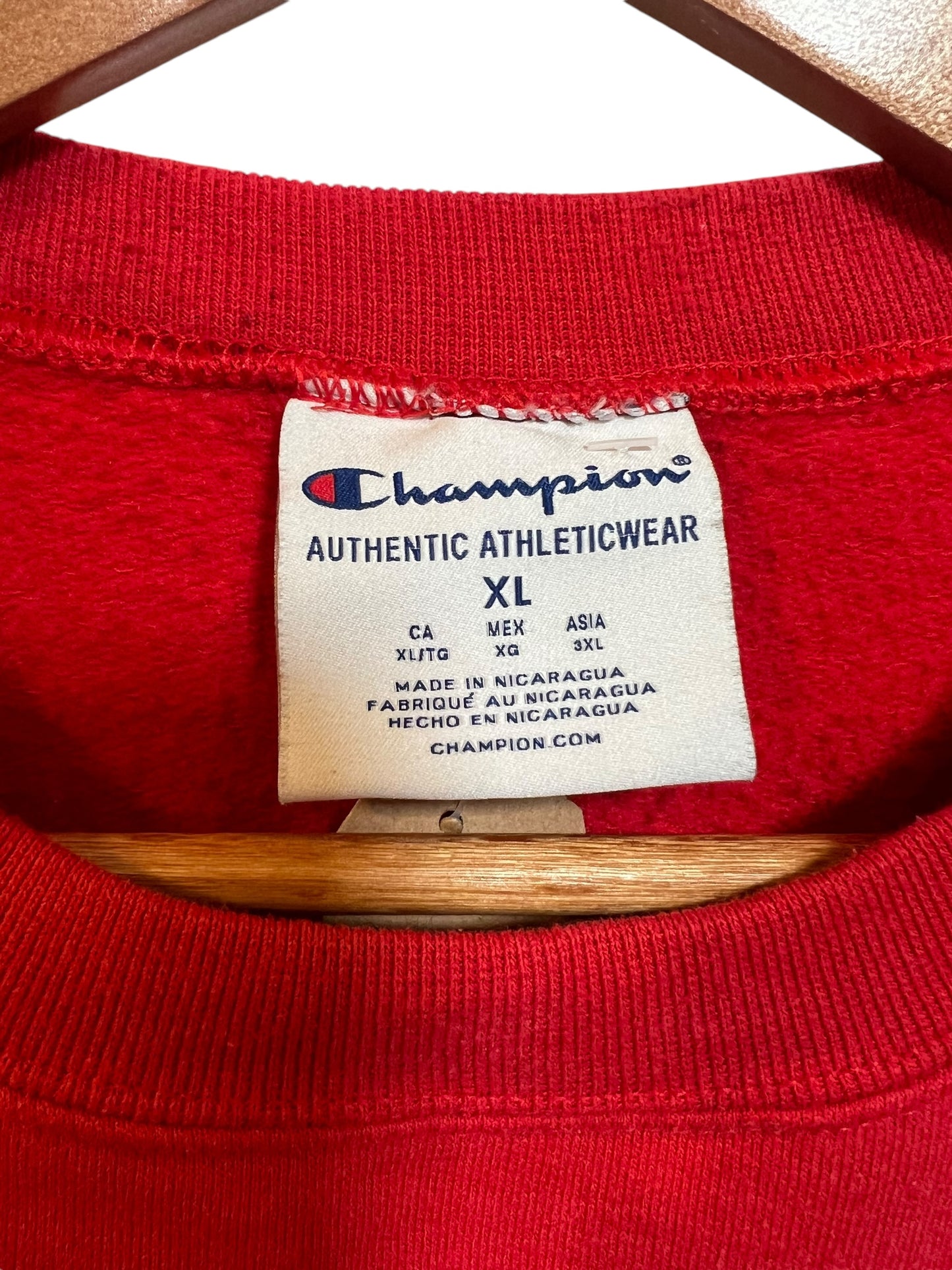 Champion Red Georgia Sweatshirt (Size L)