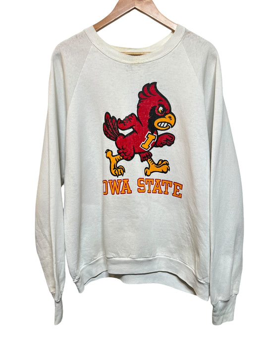 Iowa State White Sweatshirt (Size L)