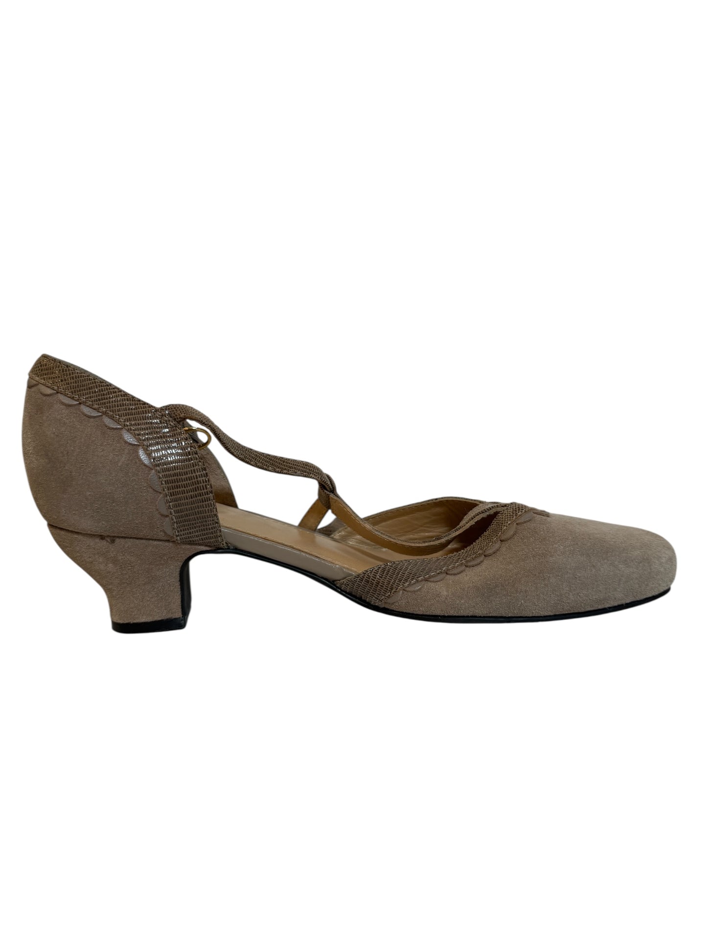 Hotter Suede Low Block Heels (Size 8) EU 41