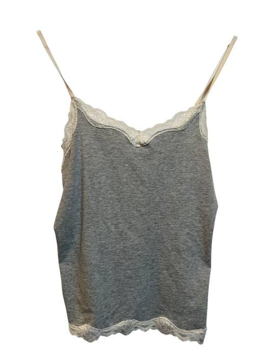 Gilligan & O'Malley Grey Lace Top (Size L)