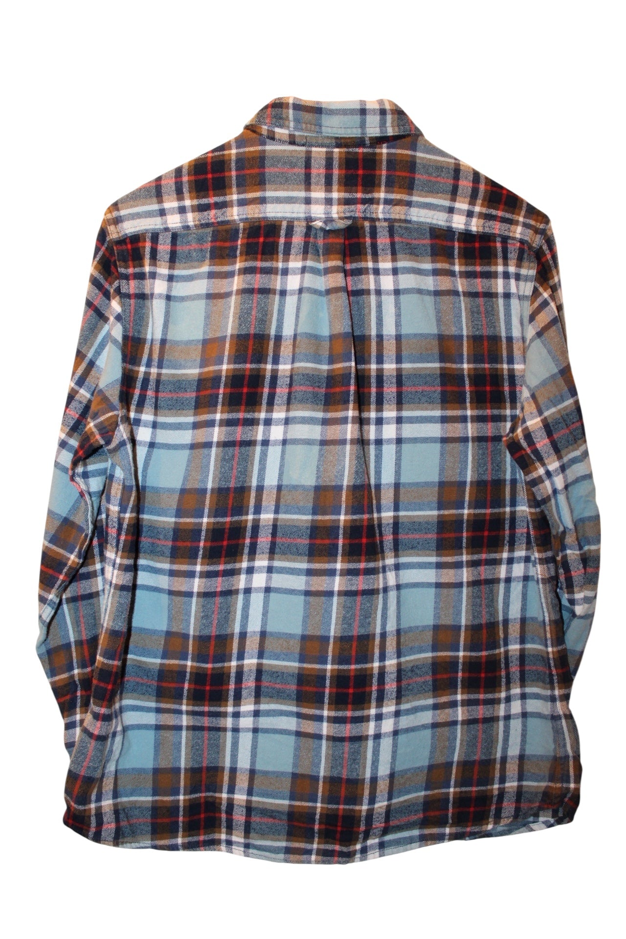 Eddie Bauer Mens Blue Plaid Flannel (Size M)