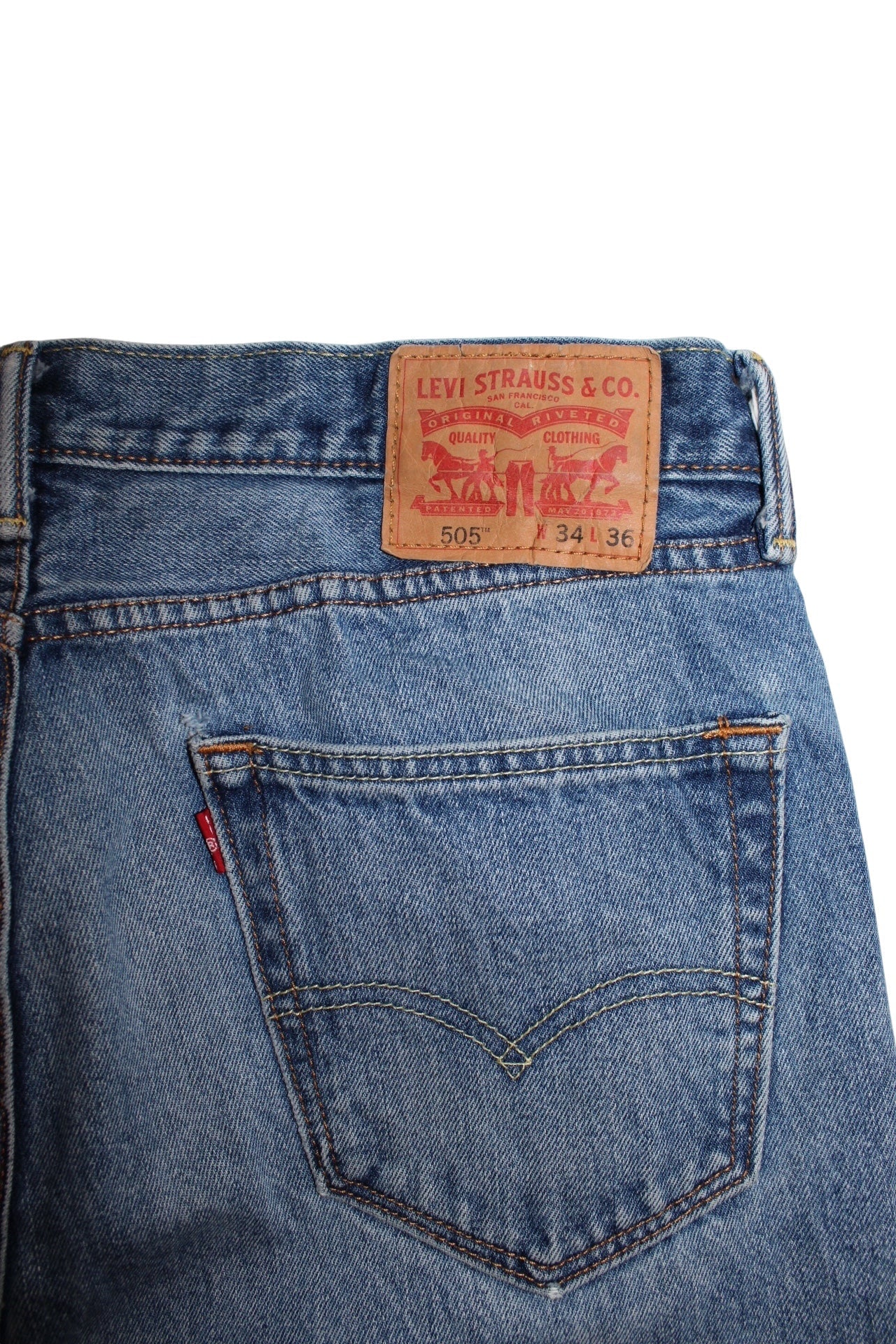 Levi 505 Blue Jeans (34x36)