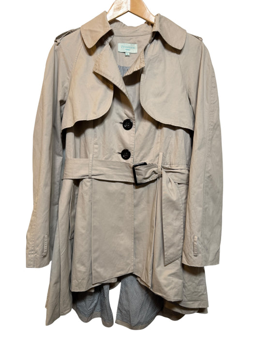Jovonna Women's Cream Trenchcoat (Size L)