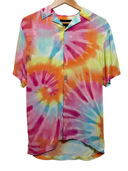 No Boundaries Mens Tie Dye Shirt (Size S)