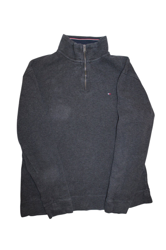 Tommy Hilfiger Mens Black Quarter Zip (Size L)