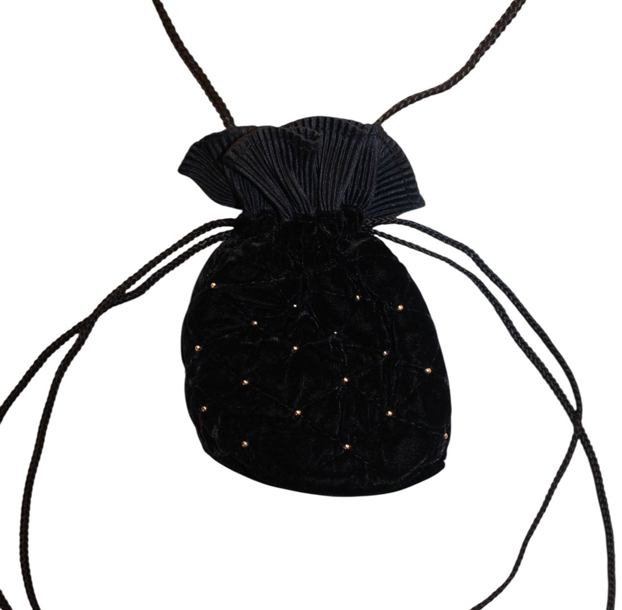 Velvet Beaded Shoulder Bag