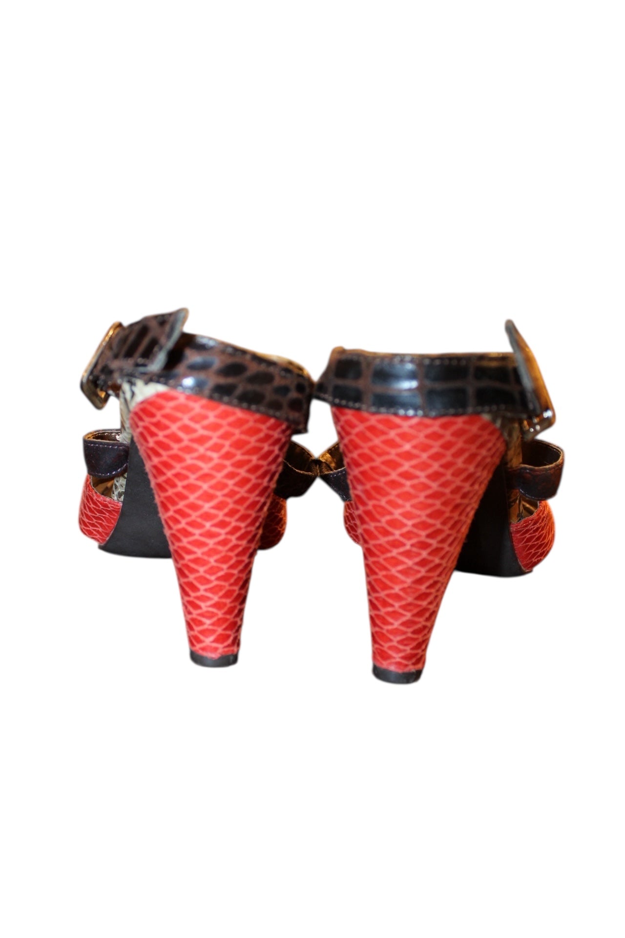 Fiore Collection Snakeskin Patterned Heels (UK Size 5)