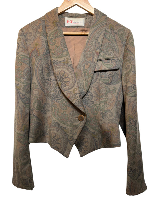 Karl Lagerfeld Moss Short Blazer (Size L)