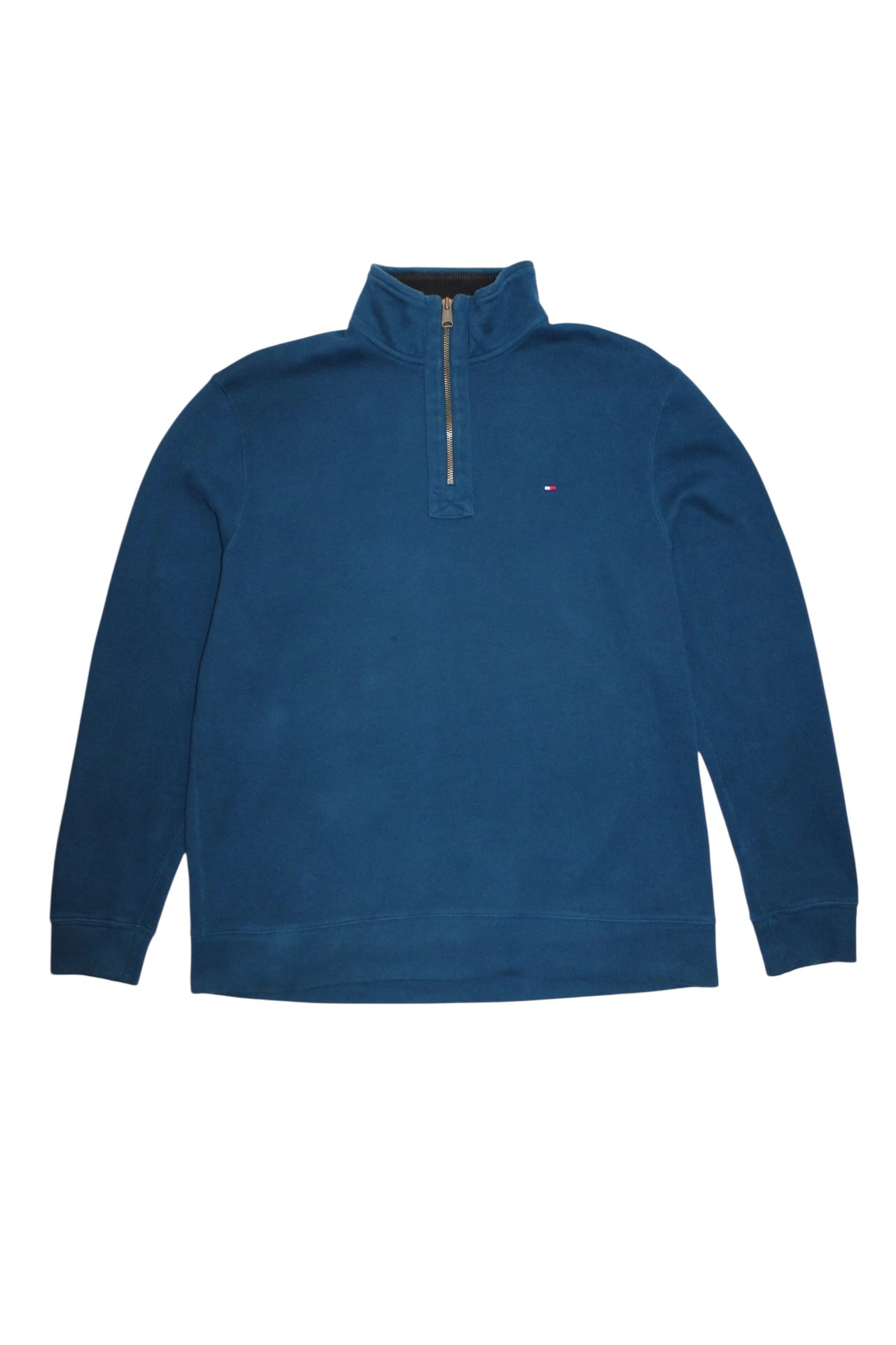Tommy Hilfiger Mens Blue Quarter Zip (Size L)