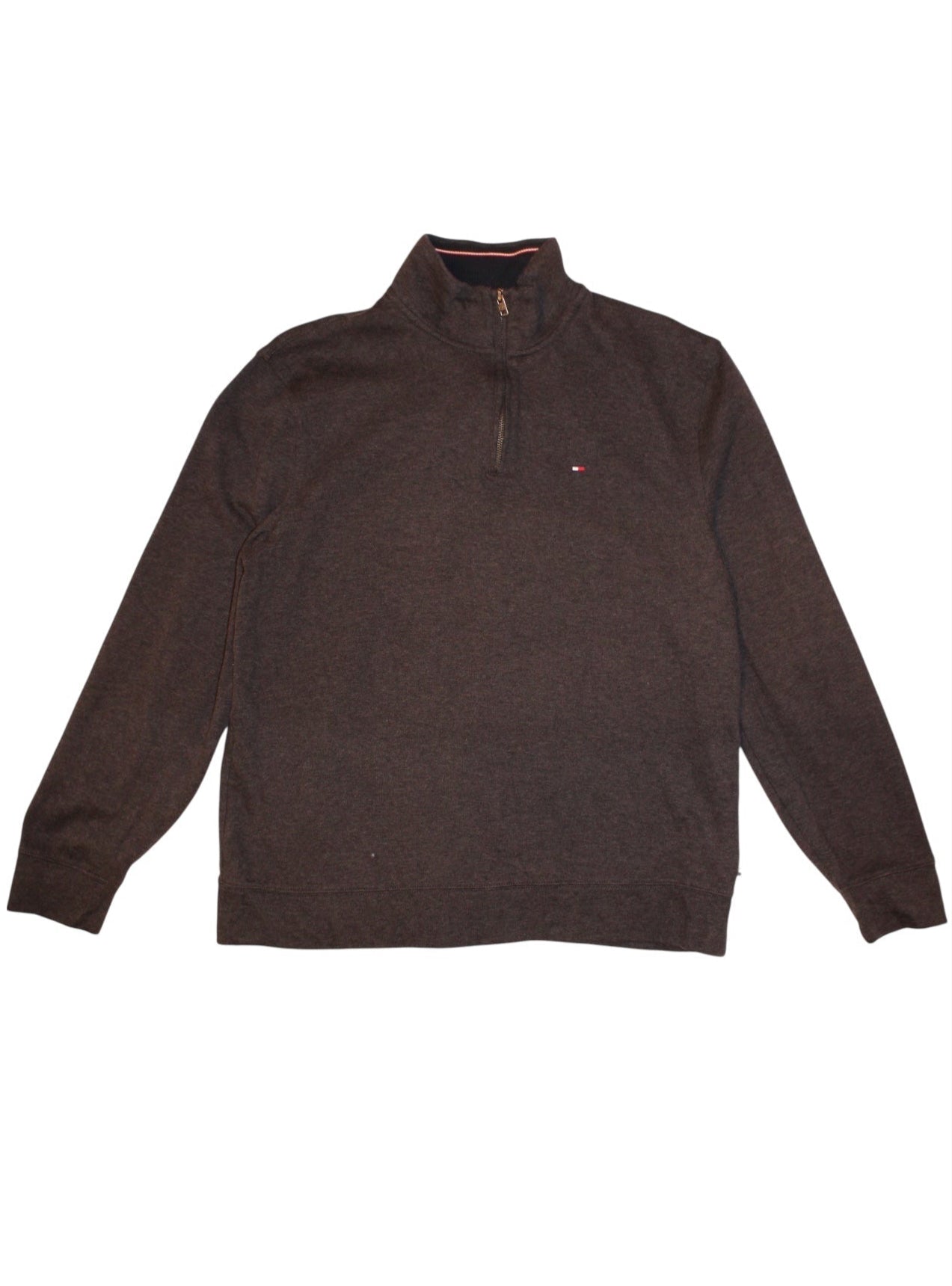 Tommy Hilfiger Mens Grey Quarter Zip (Size L)