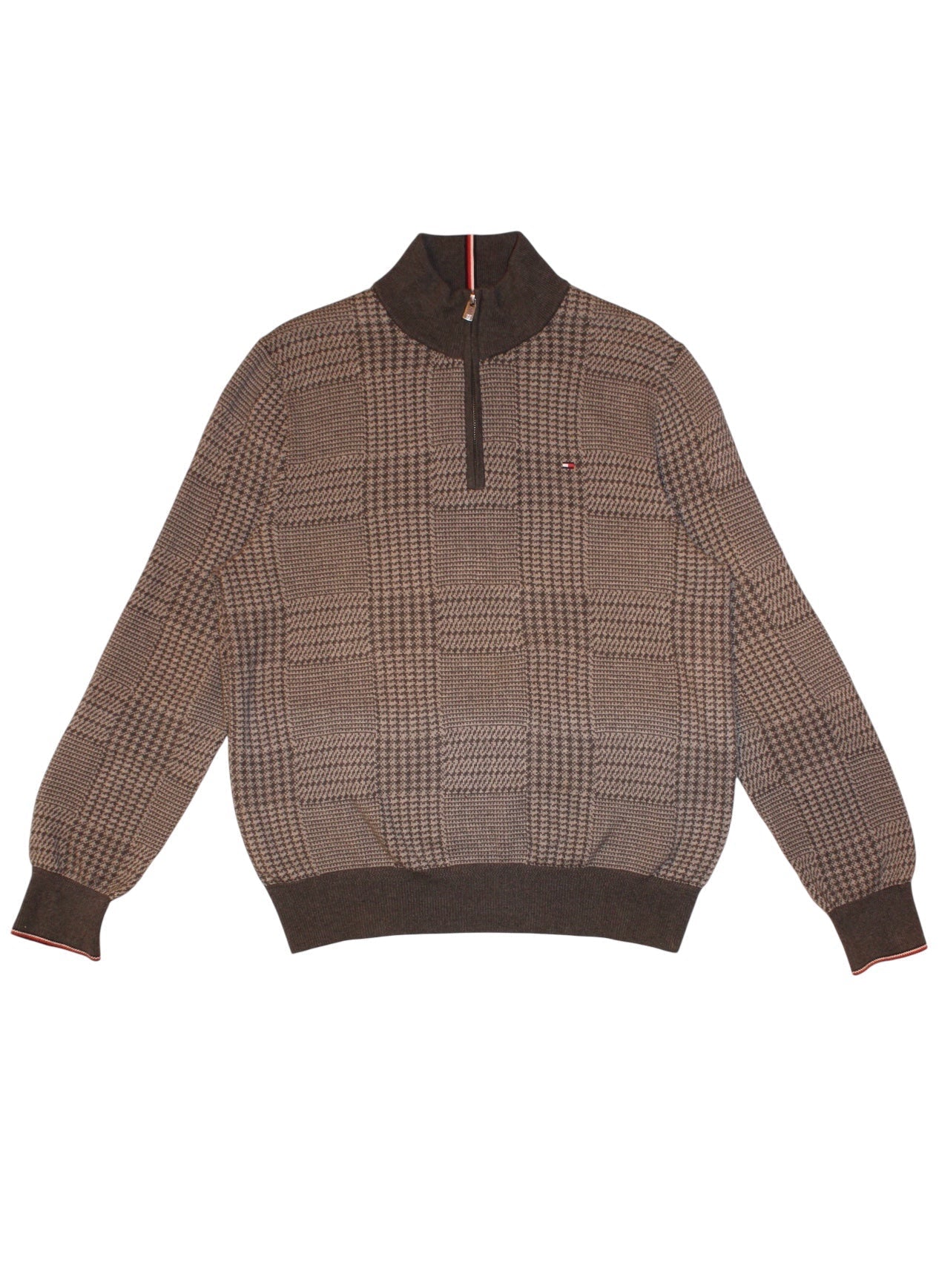 Tommy Hilfiger Mens Green Quarter Zip (Size L)