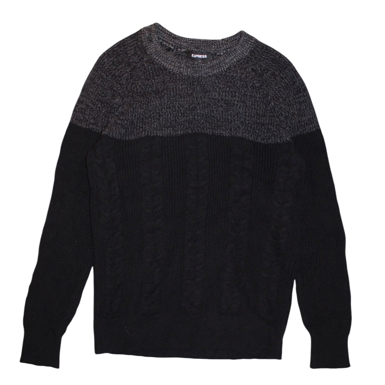 Express Mens Black Knitted Sweater (Size M)