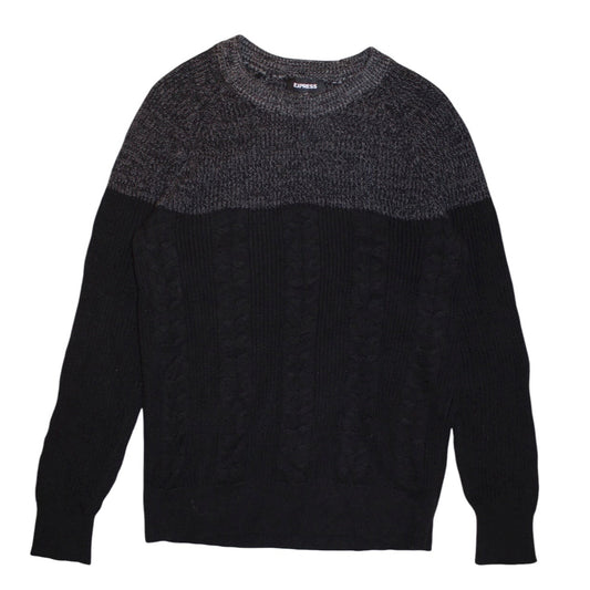 Express Mens Black Knitted Sweater (Size M)