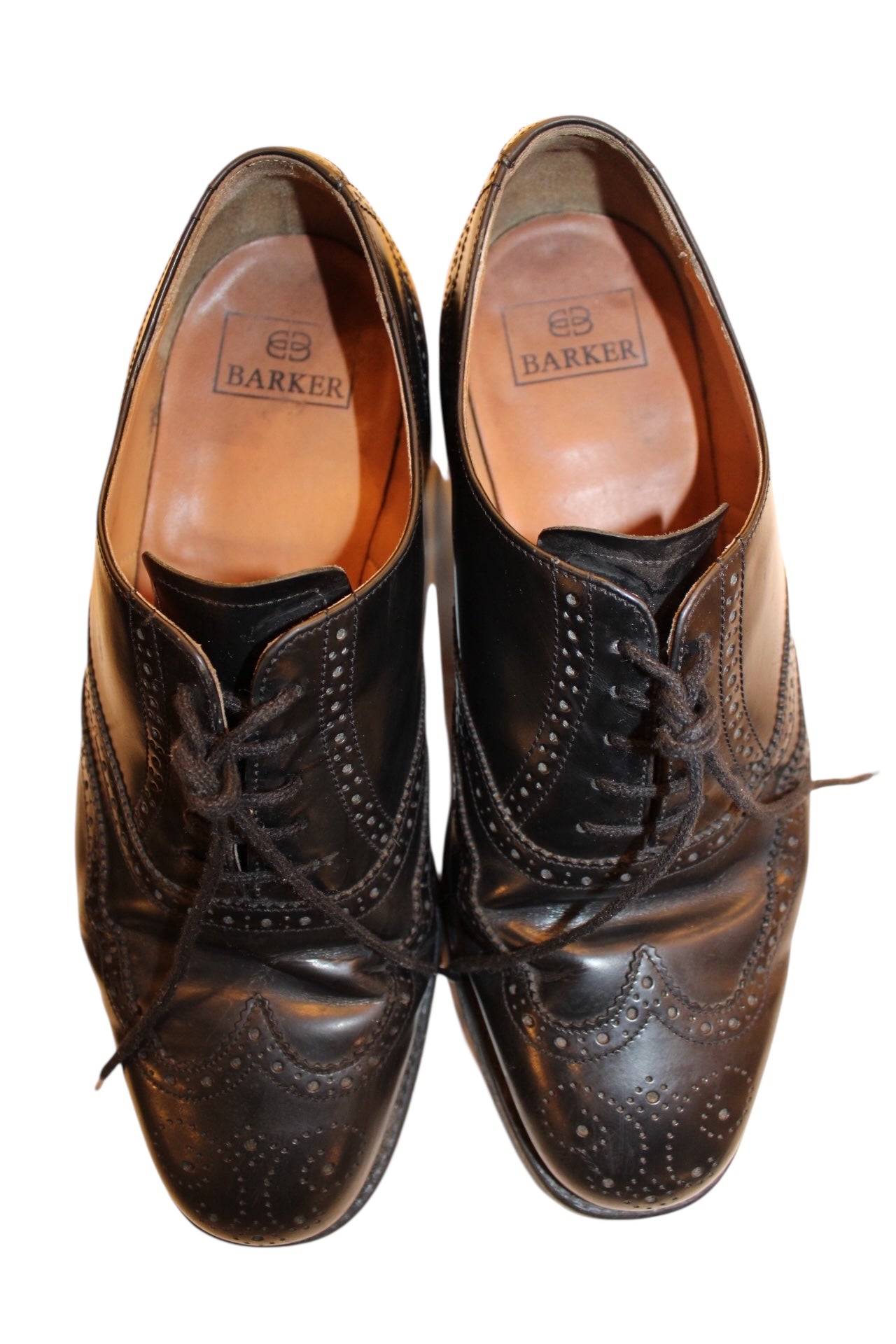 Barker Mens Black Dress Shoes (Size 7.5)