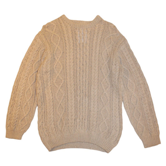 Champagne Silk Women's Knitted Jumper (Size L)