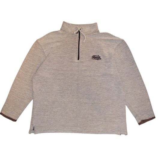 Weird Fish Mens Knitted Quarter Zip (Size XL)