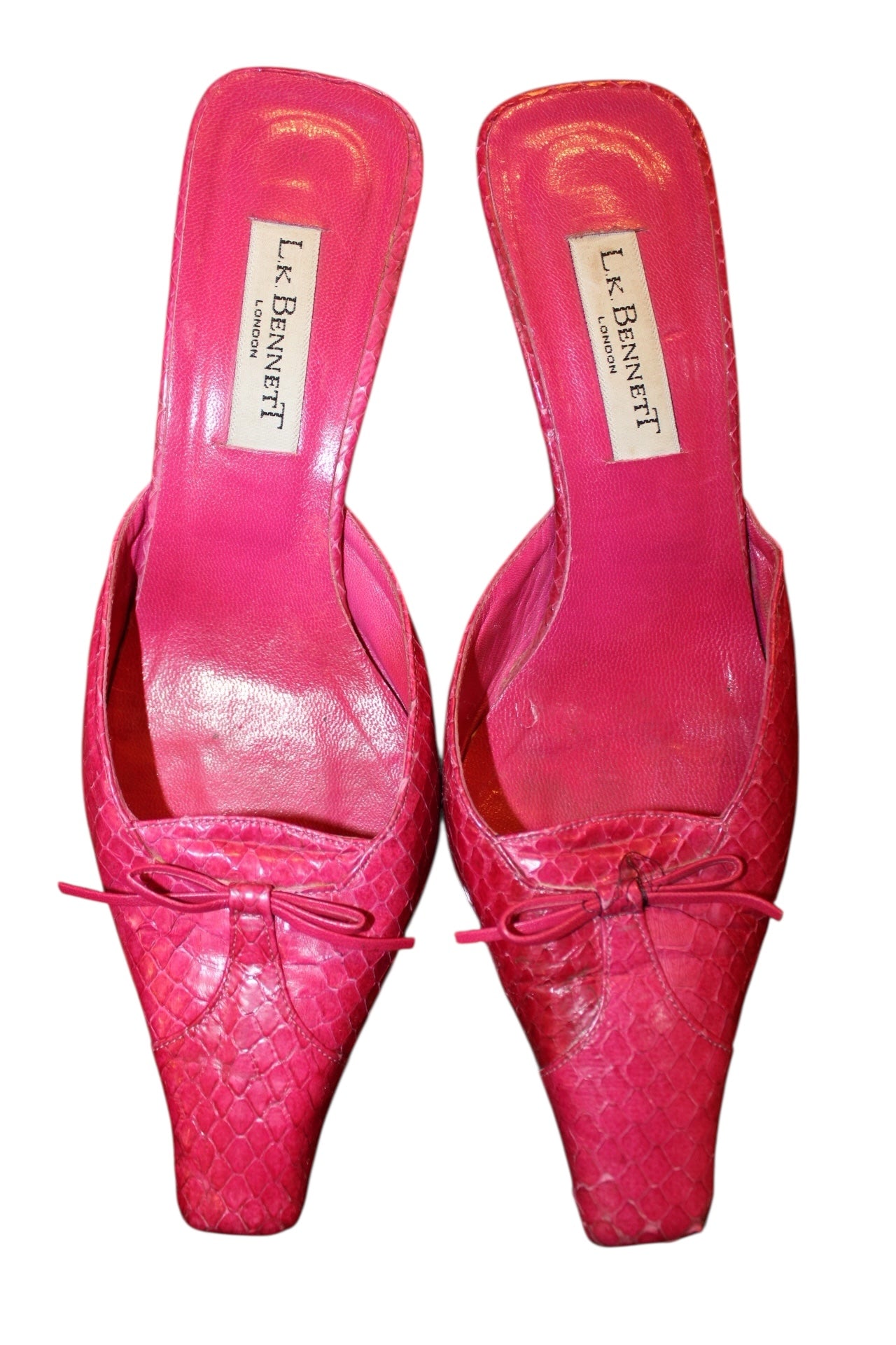 L.K.Bennett Snakeskin Leather Heels (UK 5.5)