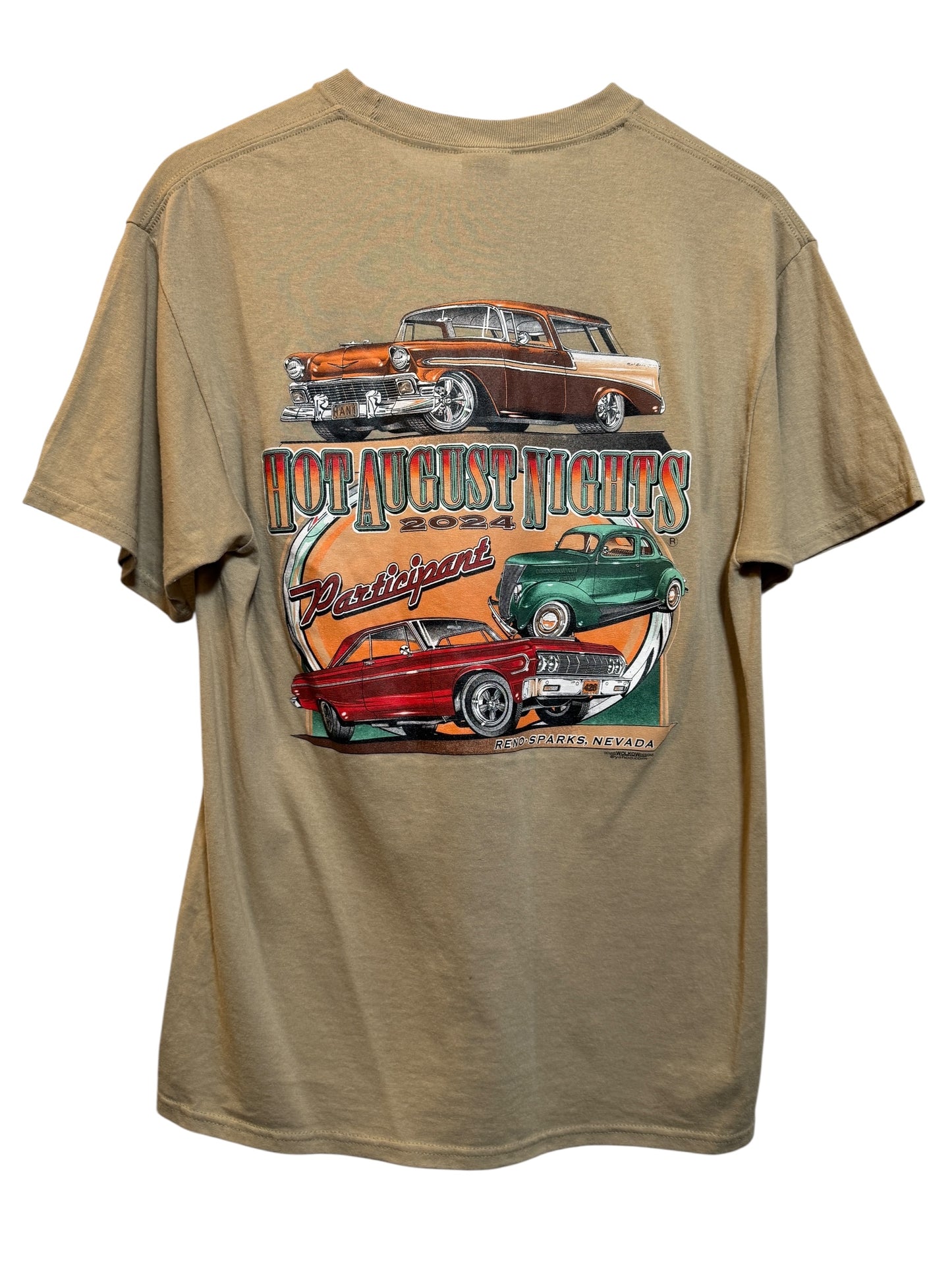 Hot August Nights Mens Tan T Shirt (Size M)
