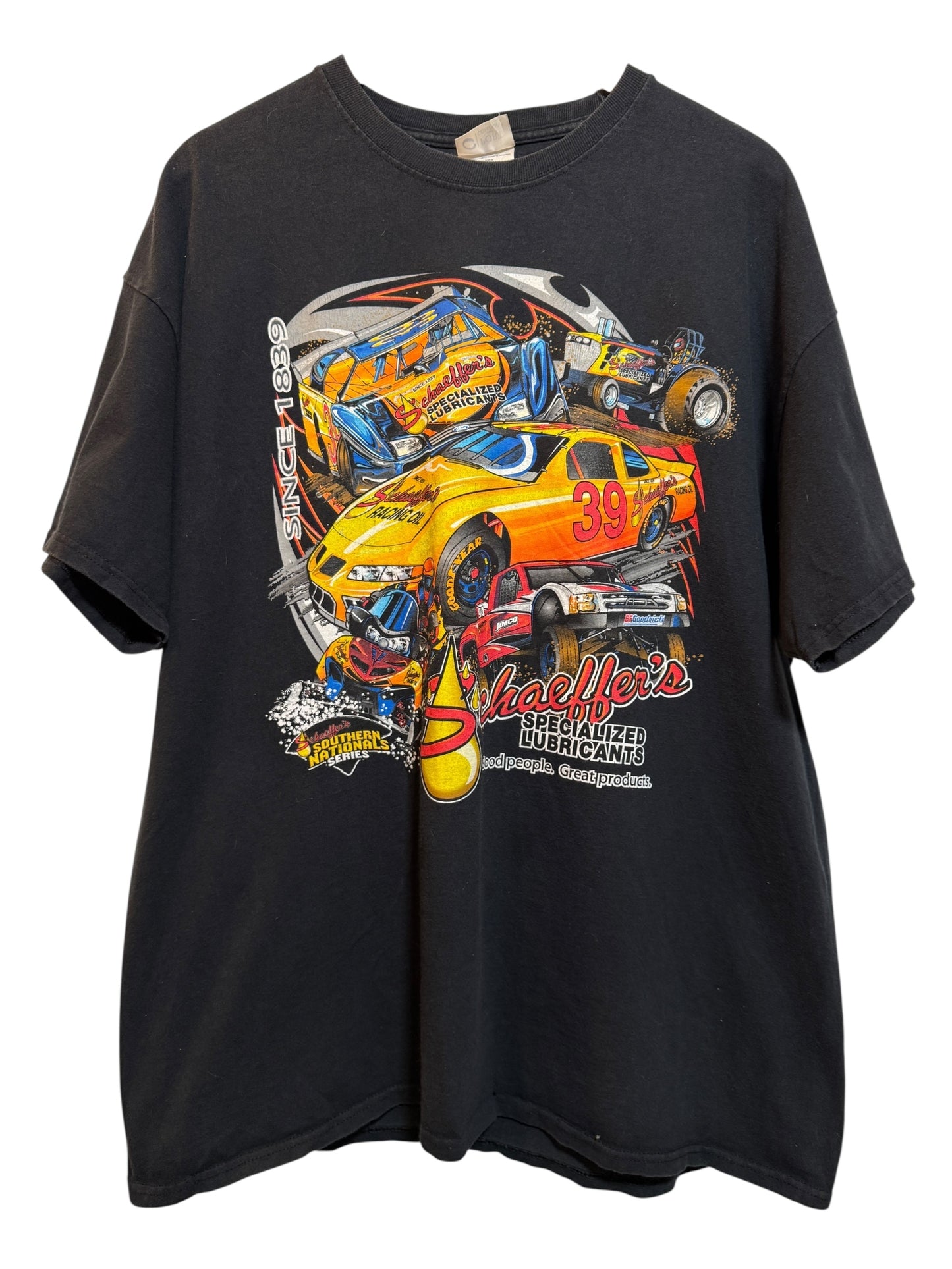 Schaeffers Mens Black T Shirt (Size XXL)