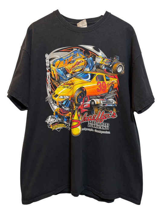 Schaeffers Mens Black T Shirt (Size XXL)