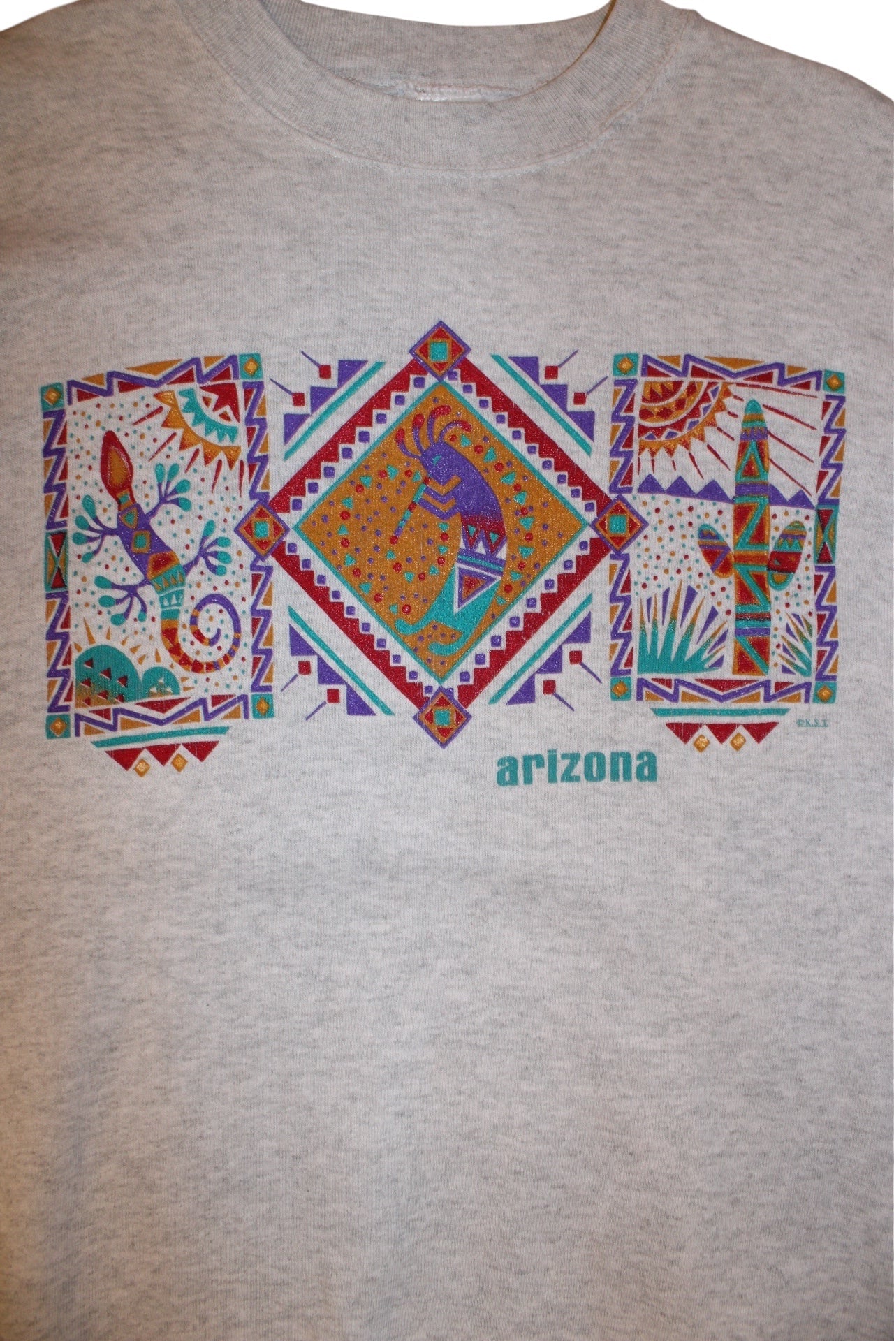 Arizona Mens Grey Graphic Sweatshirt (Size L)