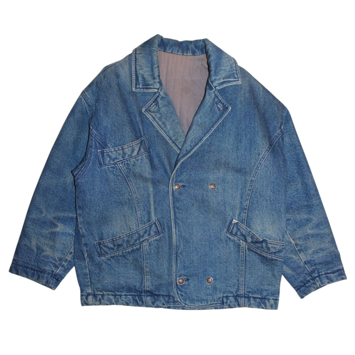 New Man Denim Mens Overcoat (Size M)
