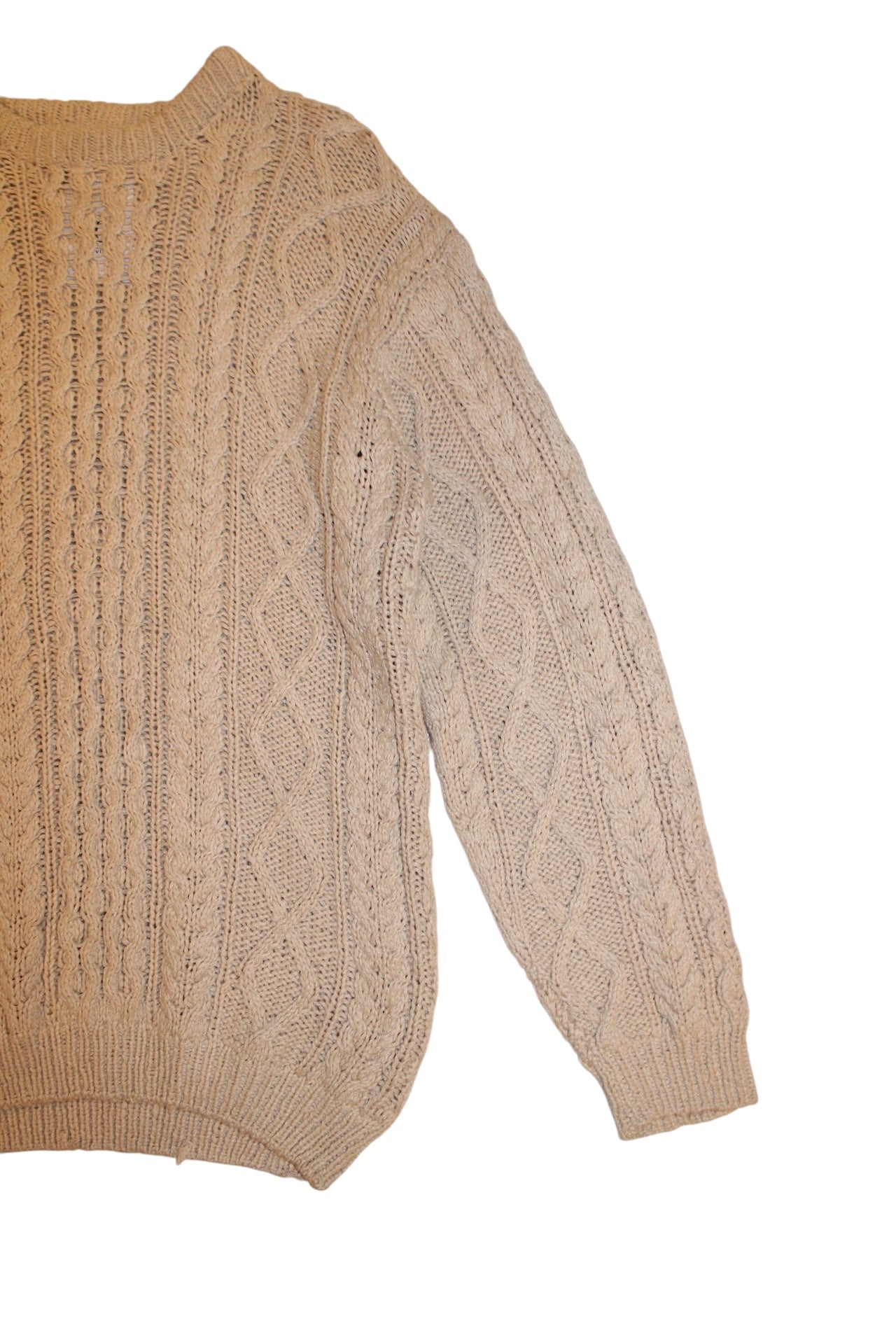 Champagne Silk Women's Knitted Jumper (Size L)