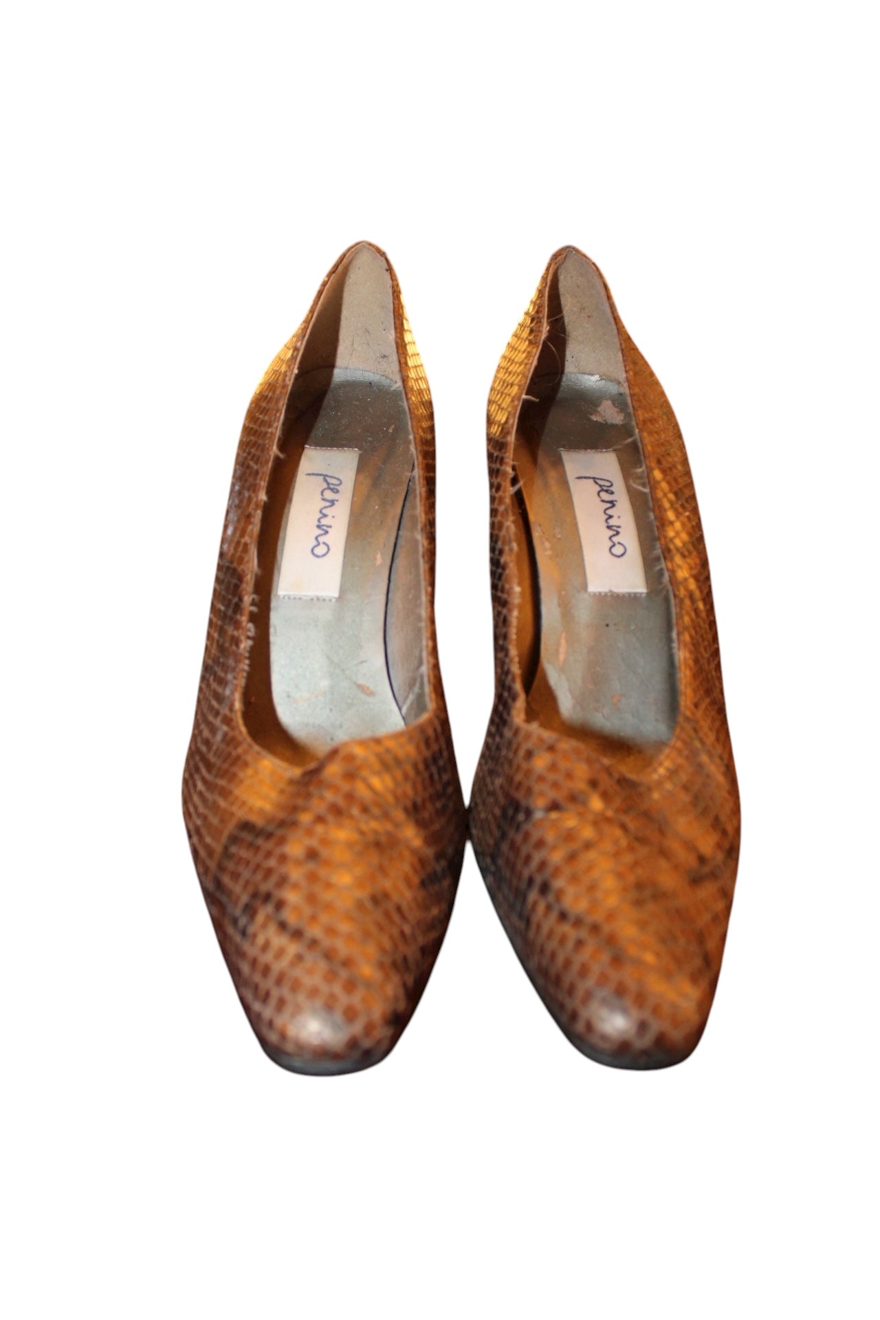 Perino Snakeskin Heels (UK Size 7)
