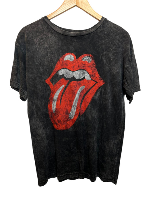 Rolling Stones Hot Lips Logo Grey Tee (Size S)