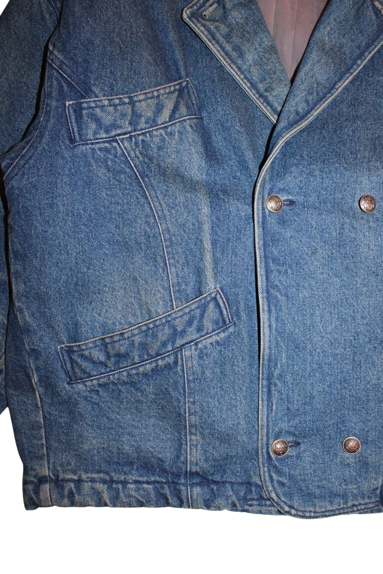 New Man Denim Mens Overcoat (Size M)
