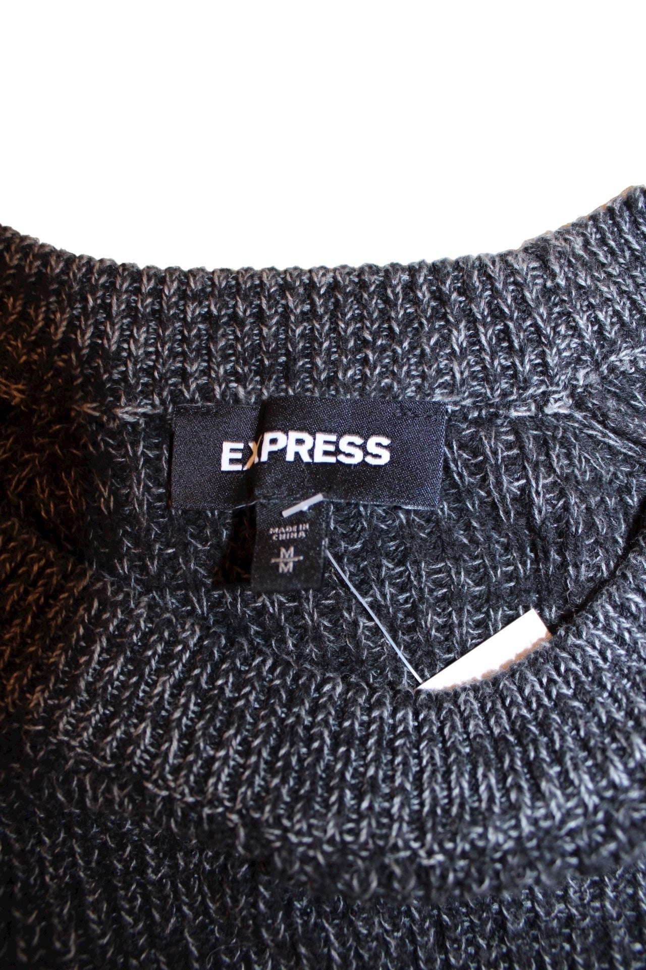 Express Mens Black Knitted Sweater (Size M)