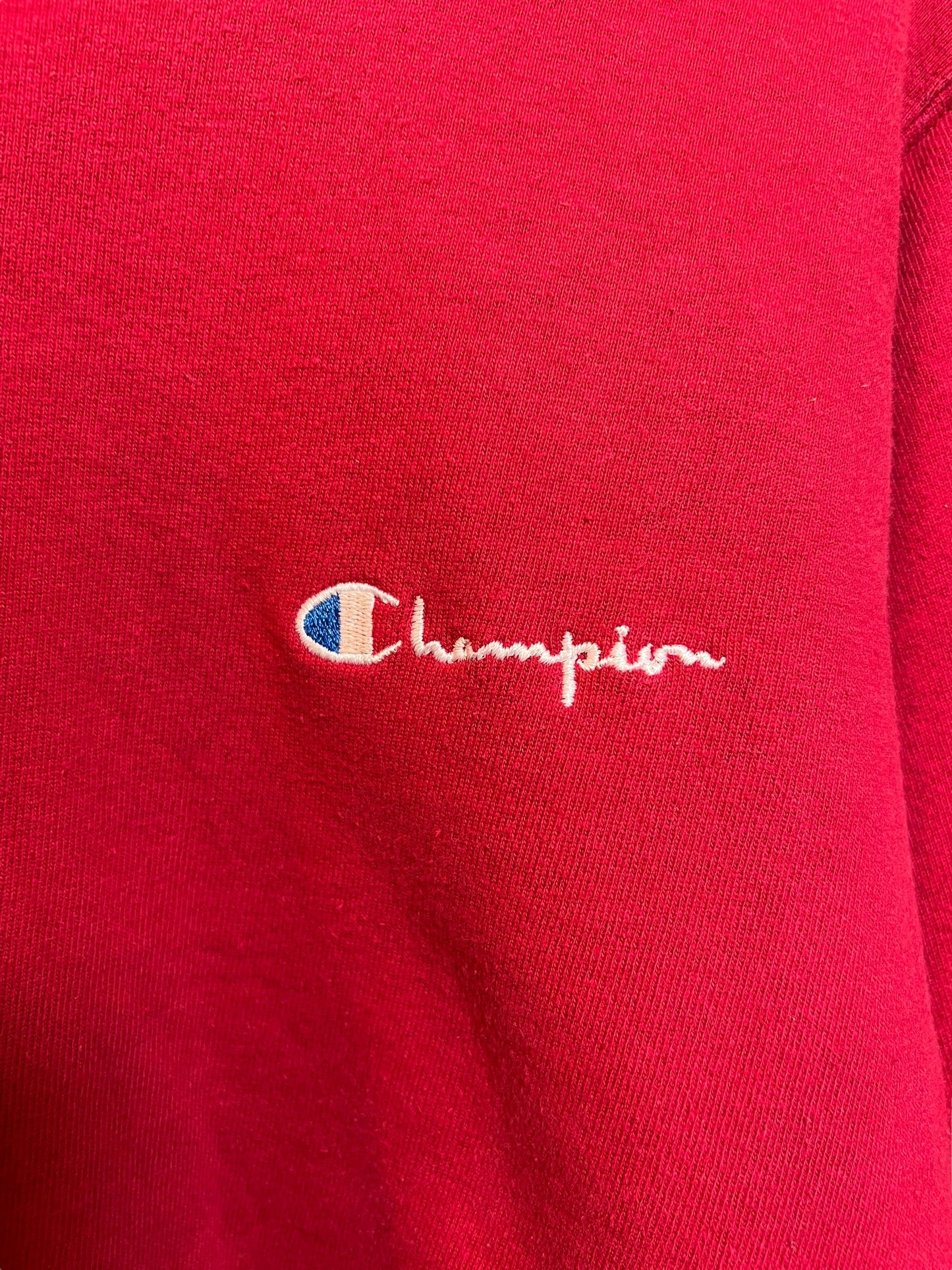 Red Champion Mens Sweatshirt (Size L)